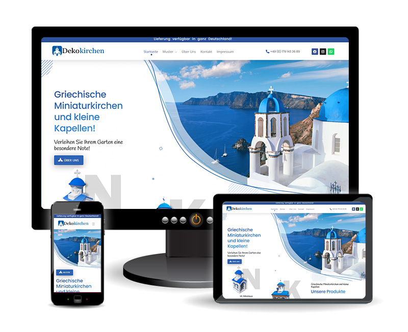 Dekokirchen | Διακοσμητικά Εκκλησάκια για κήπους και εσωτερικούς χώρους